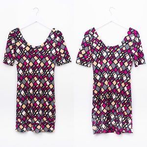 Diane Von Furstenberg Silk Geometric Aggie Dress 0